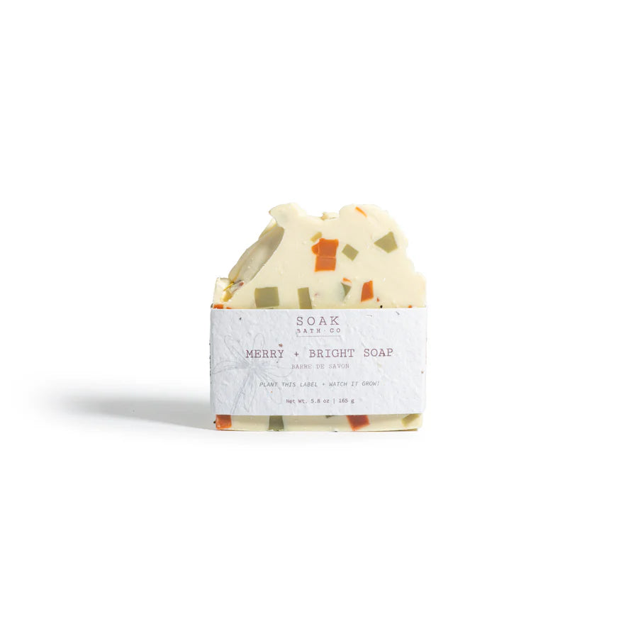 SOAK Bath Co: Merry and Bright Soap Bar