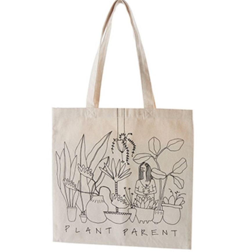 Plant Parent Tote 15"x15"