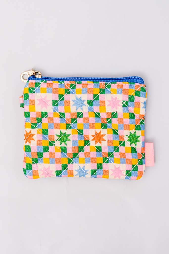 Checker Stars Coin Purse