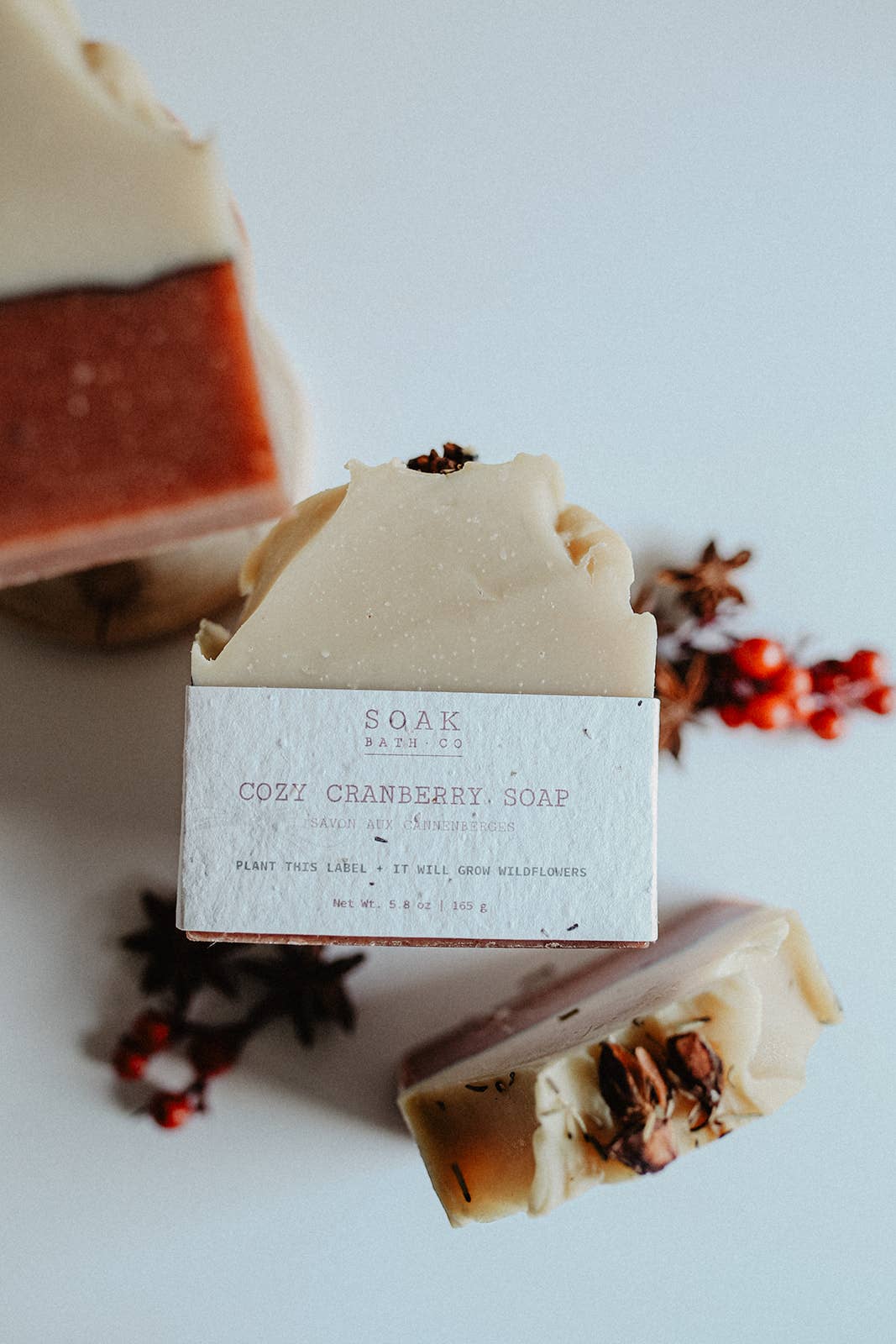 SOAK Bath Co: Cozy Cranberry Soap Bar