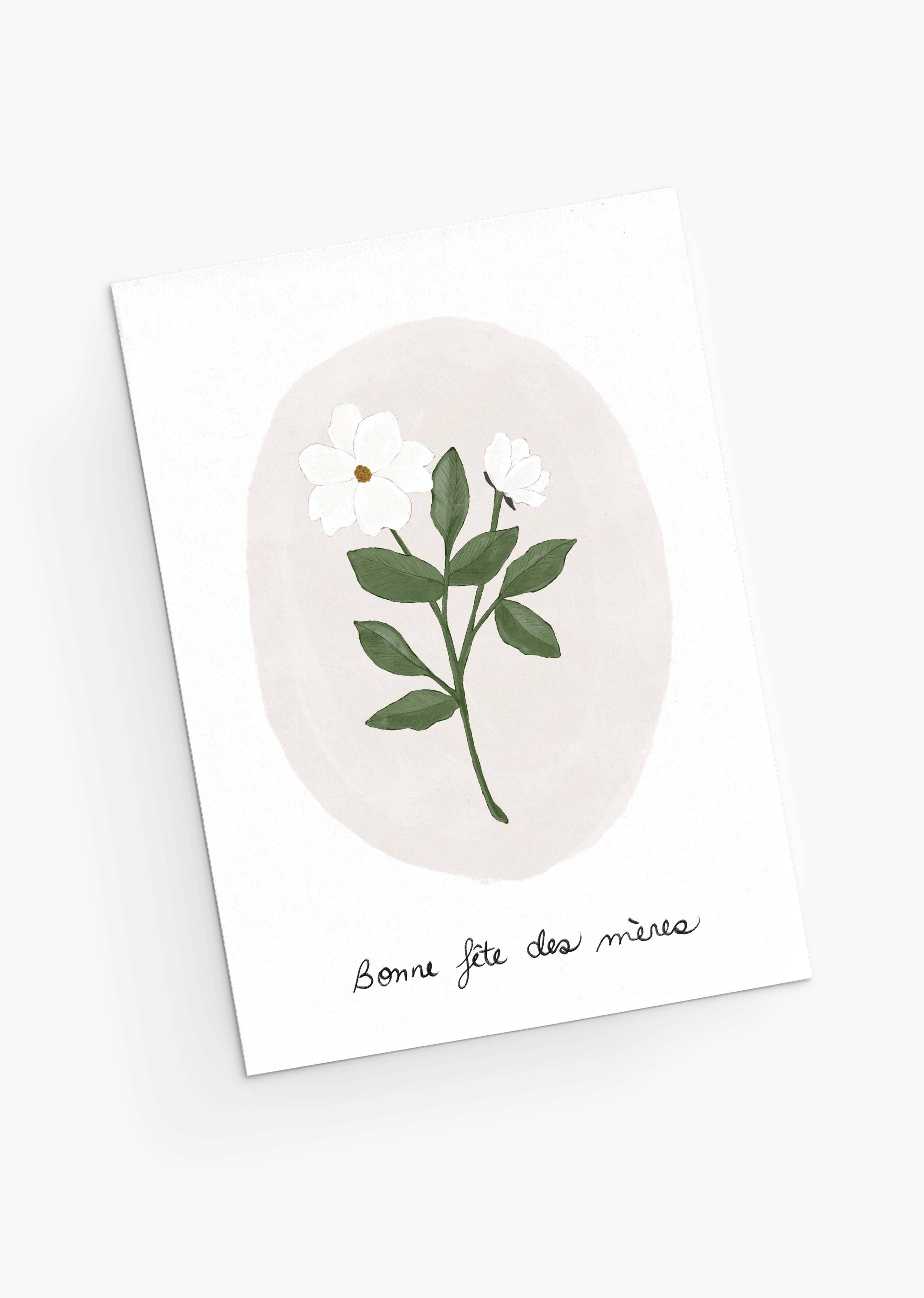 Mimi & August: White Flower Mother's Day Greeting Card