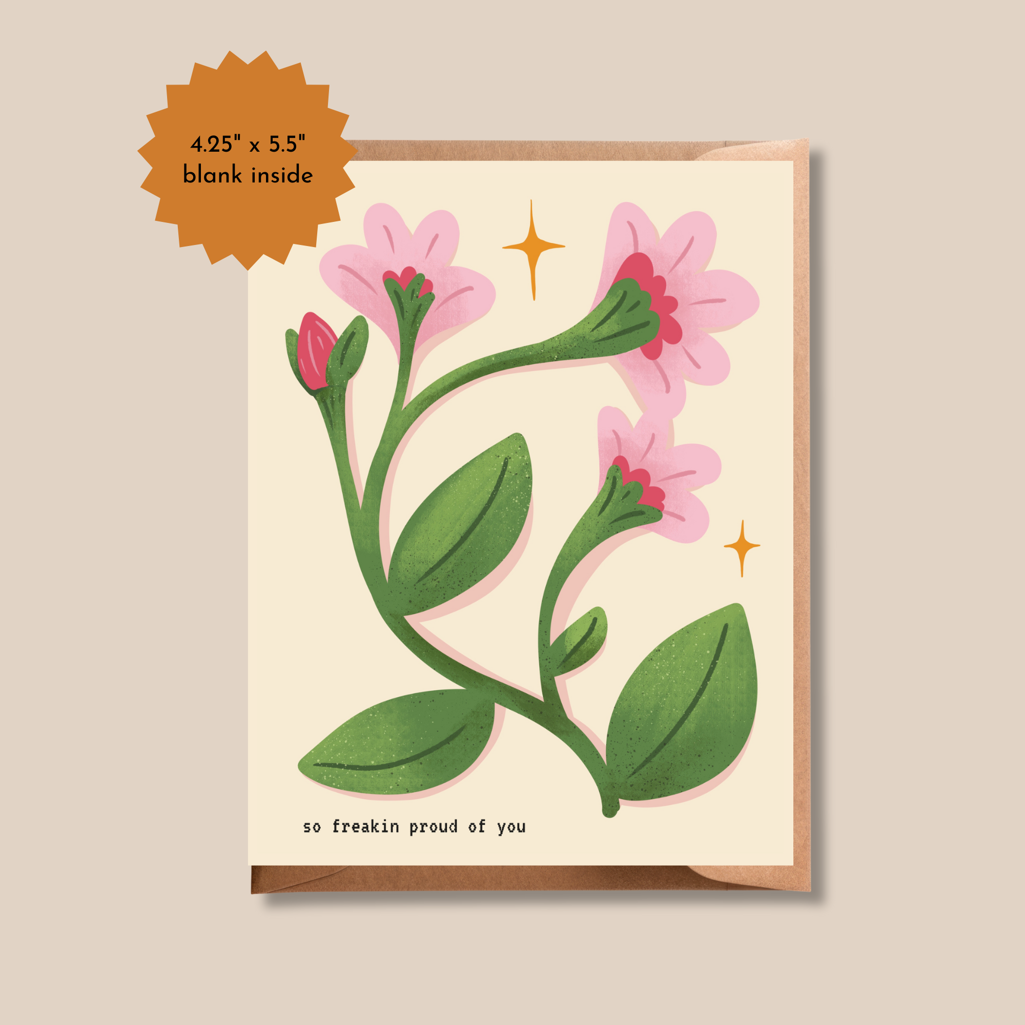Pink Floral Illustration
