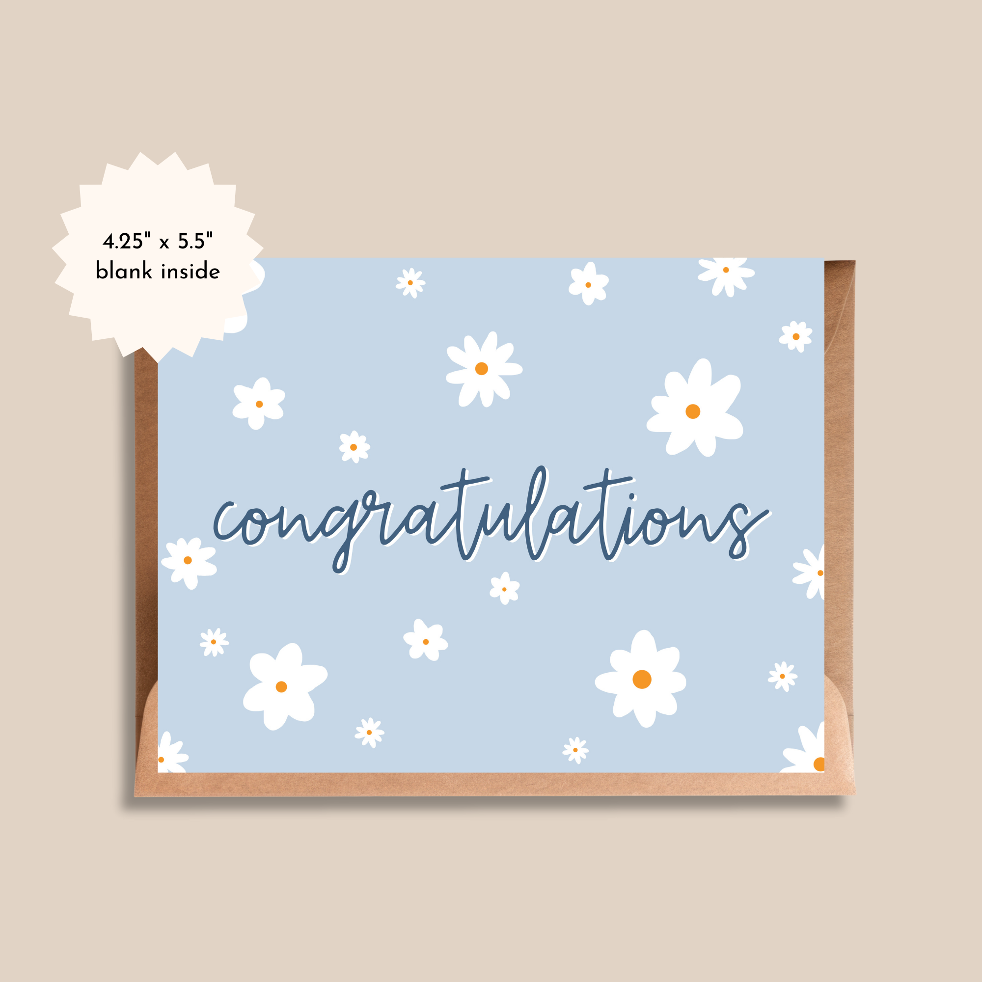 Congratulations Daisy Card