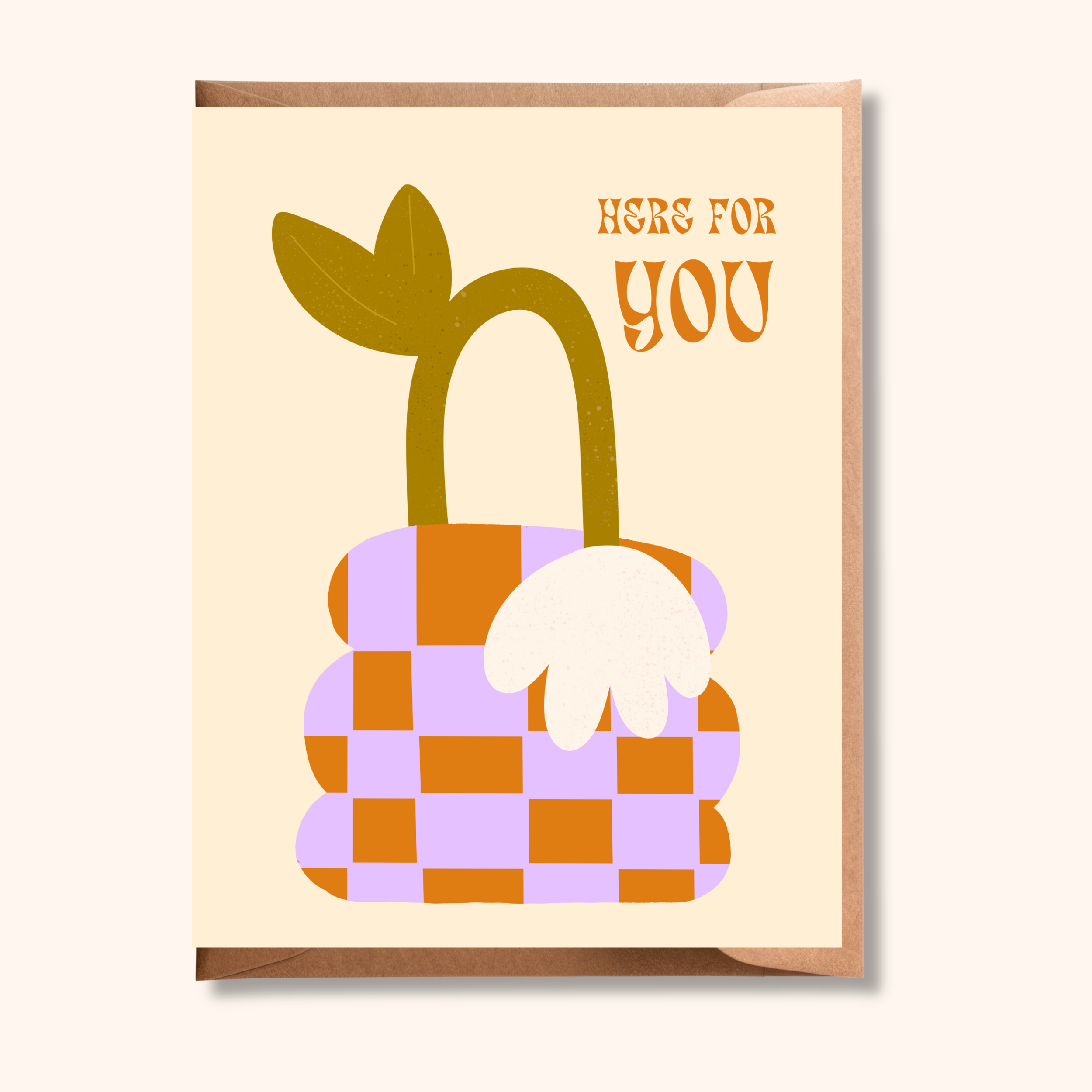 Sad Flower Greeting Card