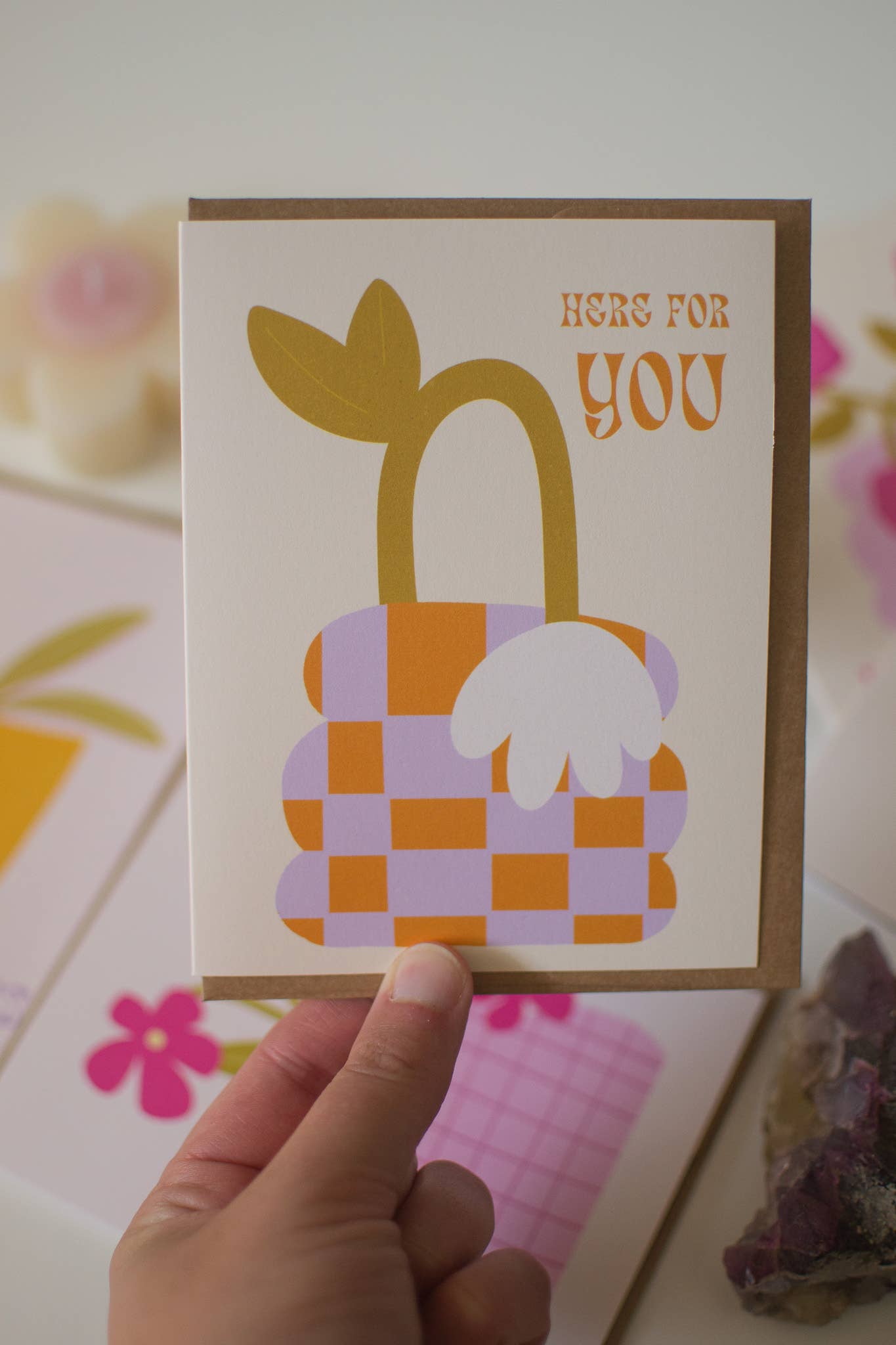 Sad Flower Greeting Card