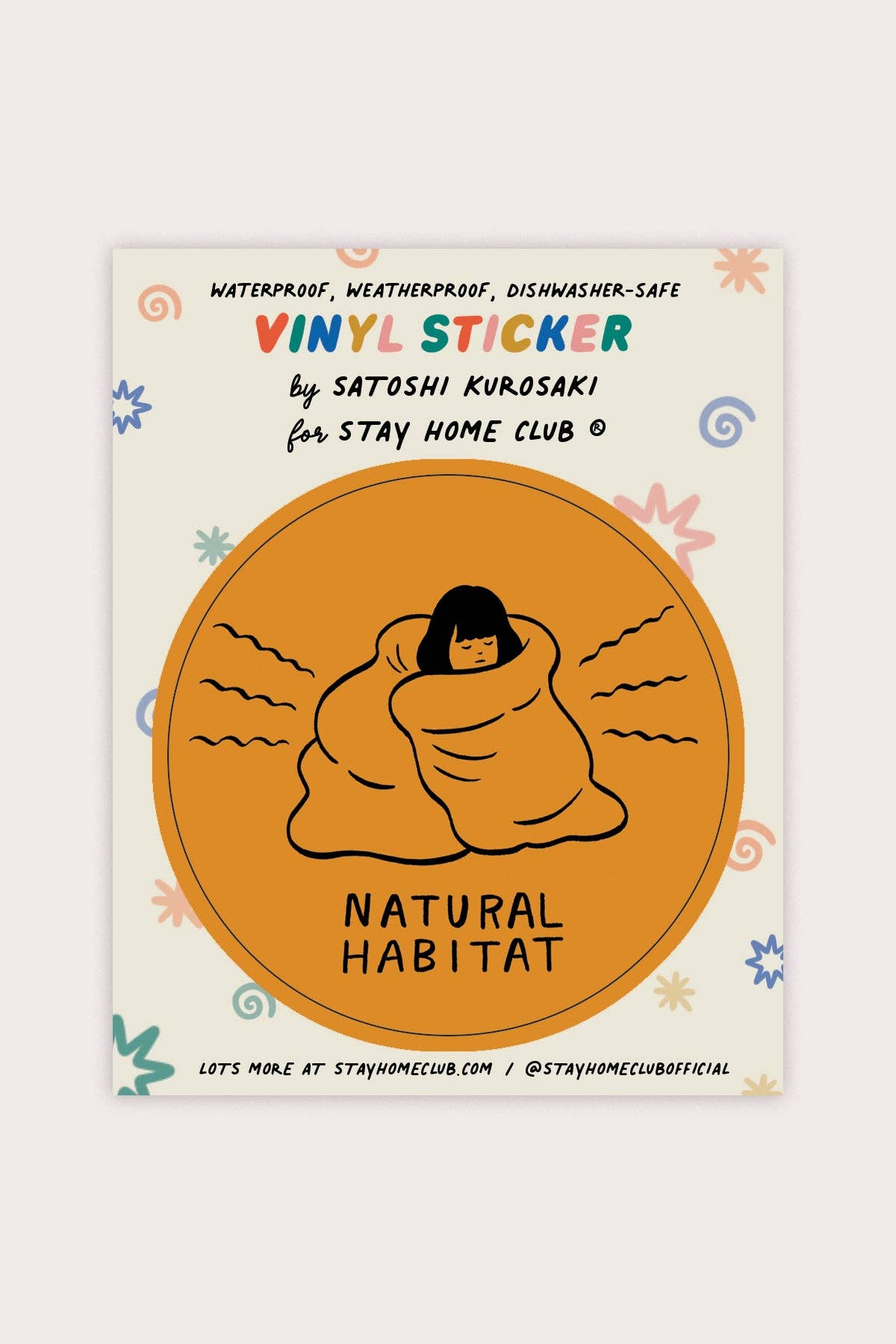 Stay Home Club: Vinyl Sticker - Natural Habitat