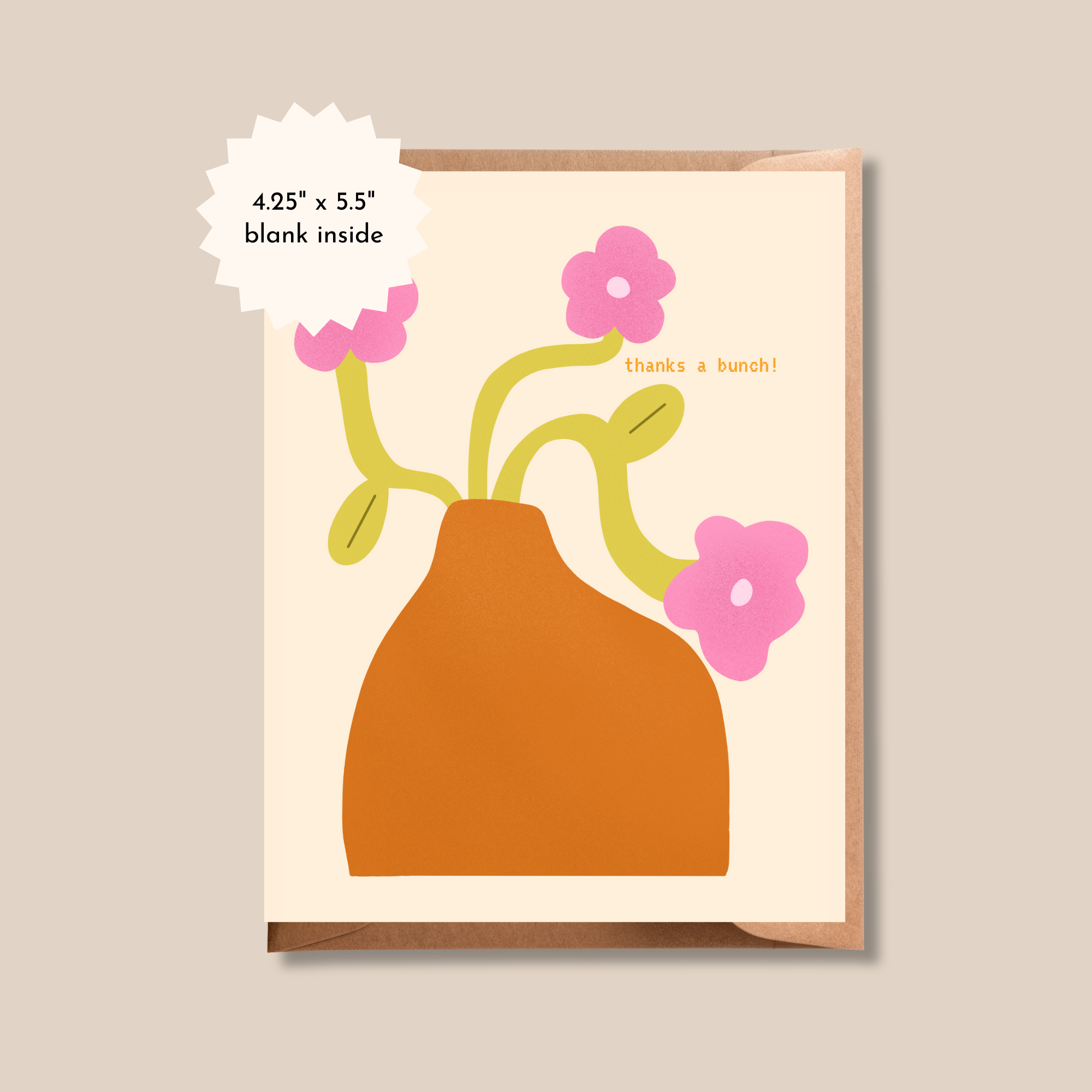Flower Pot Greeting Card