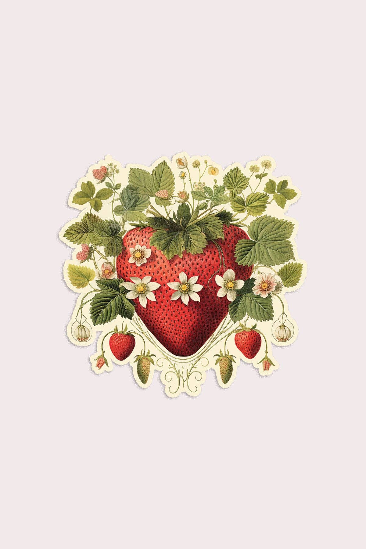 Stay Home Club: Vinyl Sticker - Strawberry Valentine