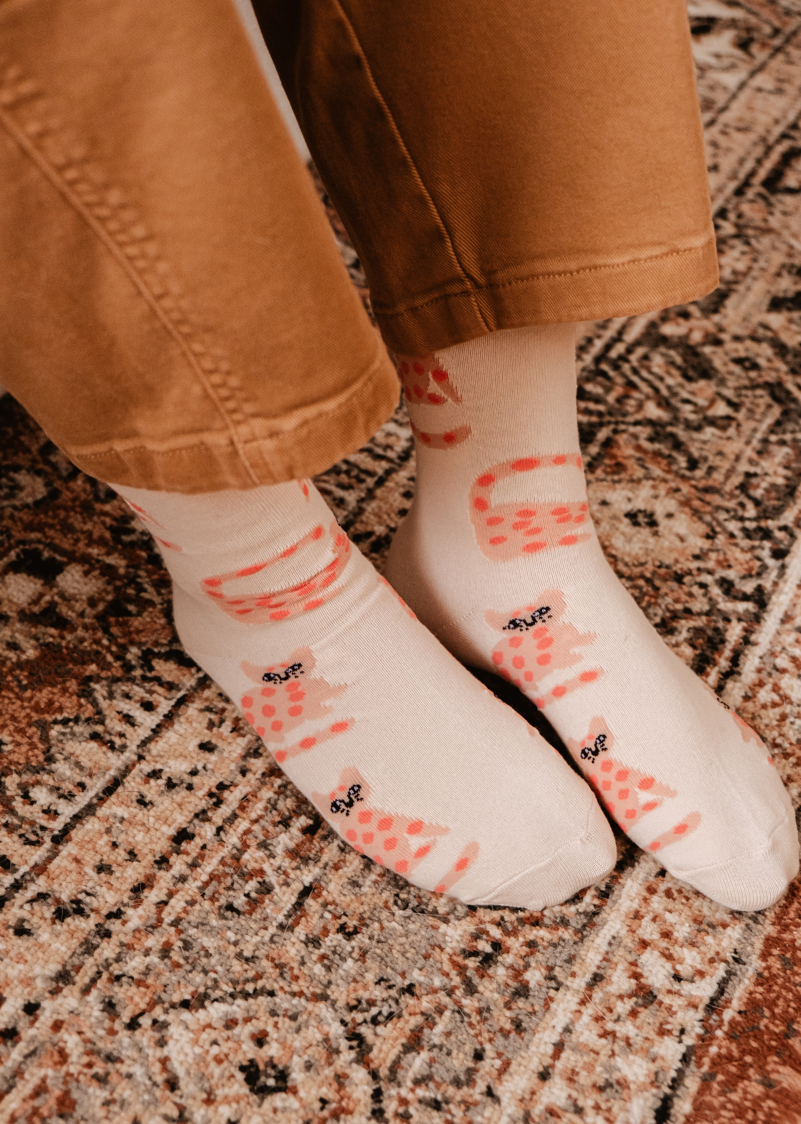 Mimi & August: Cotton Socks - Leo the Cat