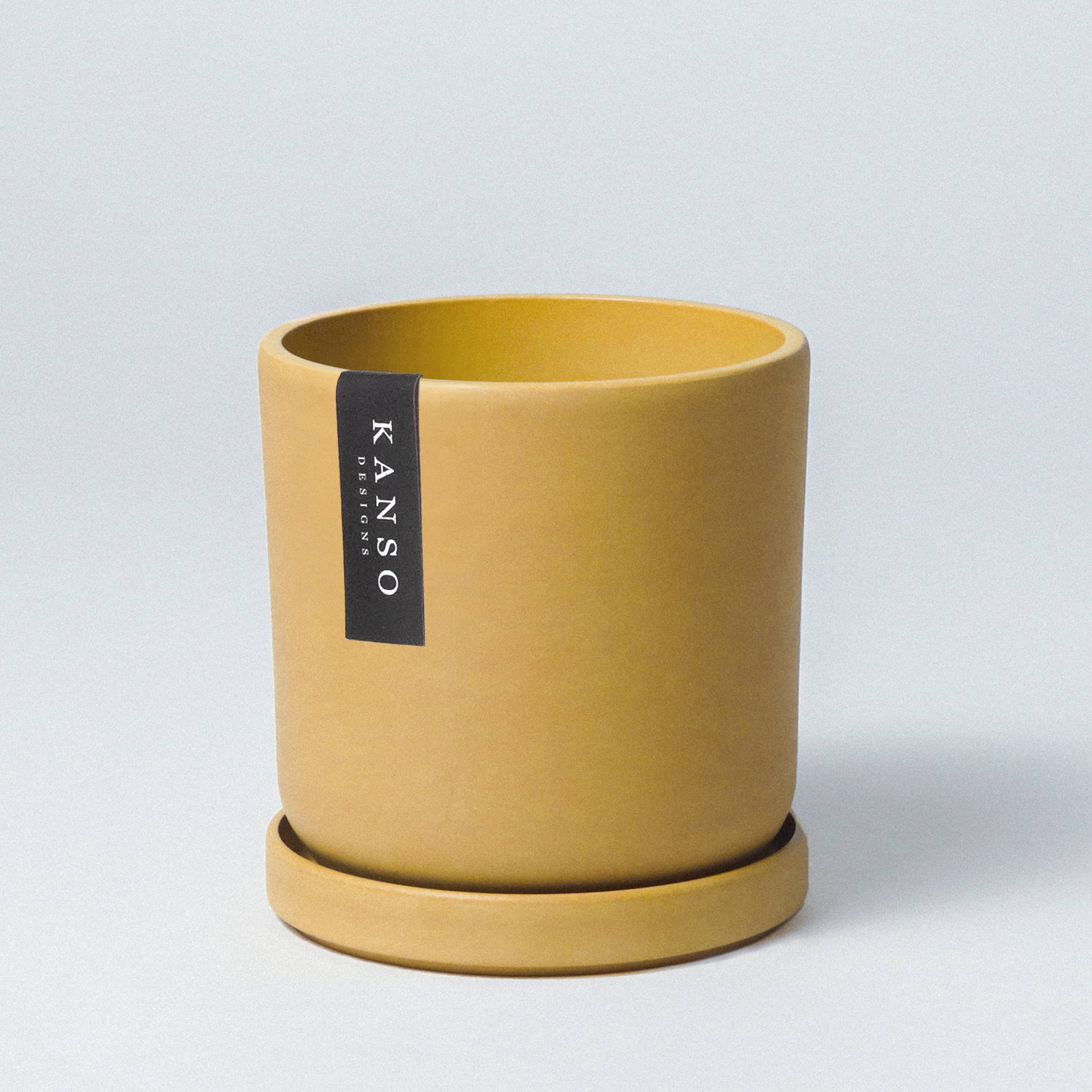 7" & 4" Mustard Seed & Dusted Clay Planters & Saucers : Dusted Clay / 4" Only