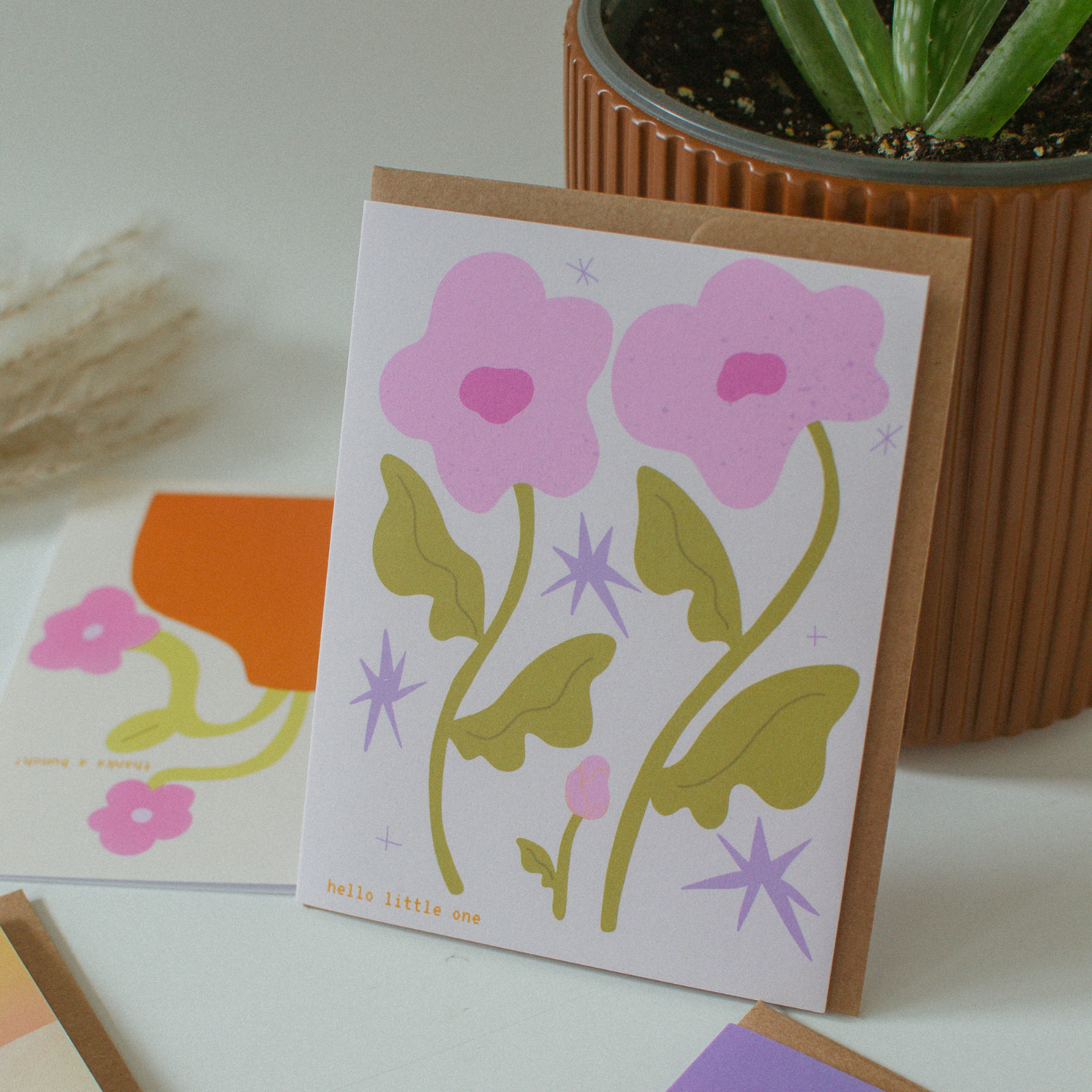 Floral New Baby Card