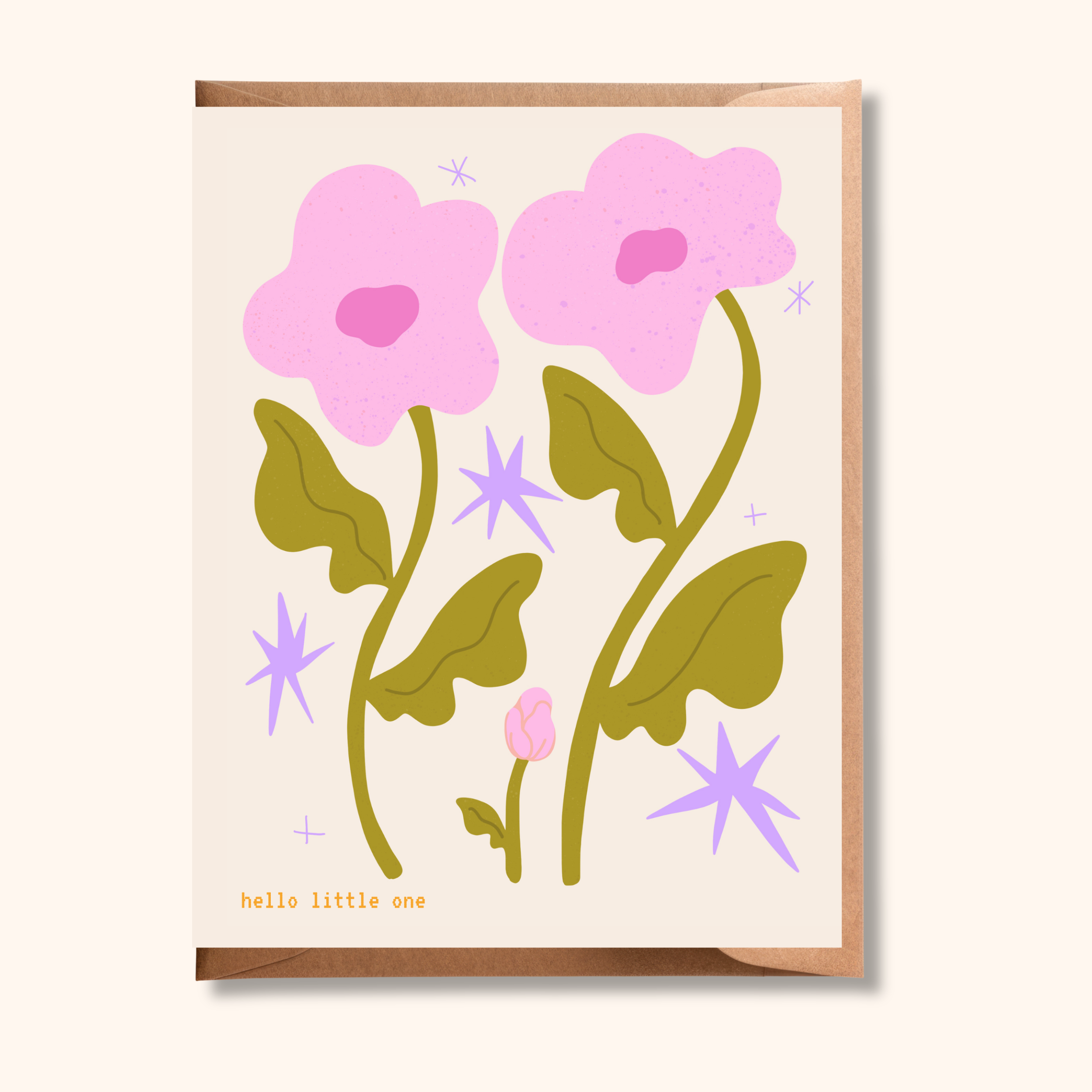 Floral New Baby Card