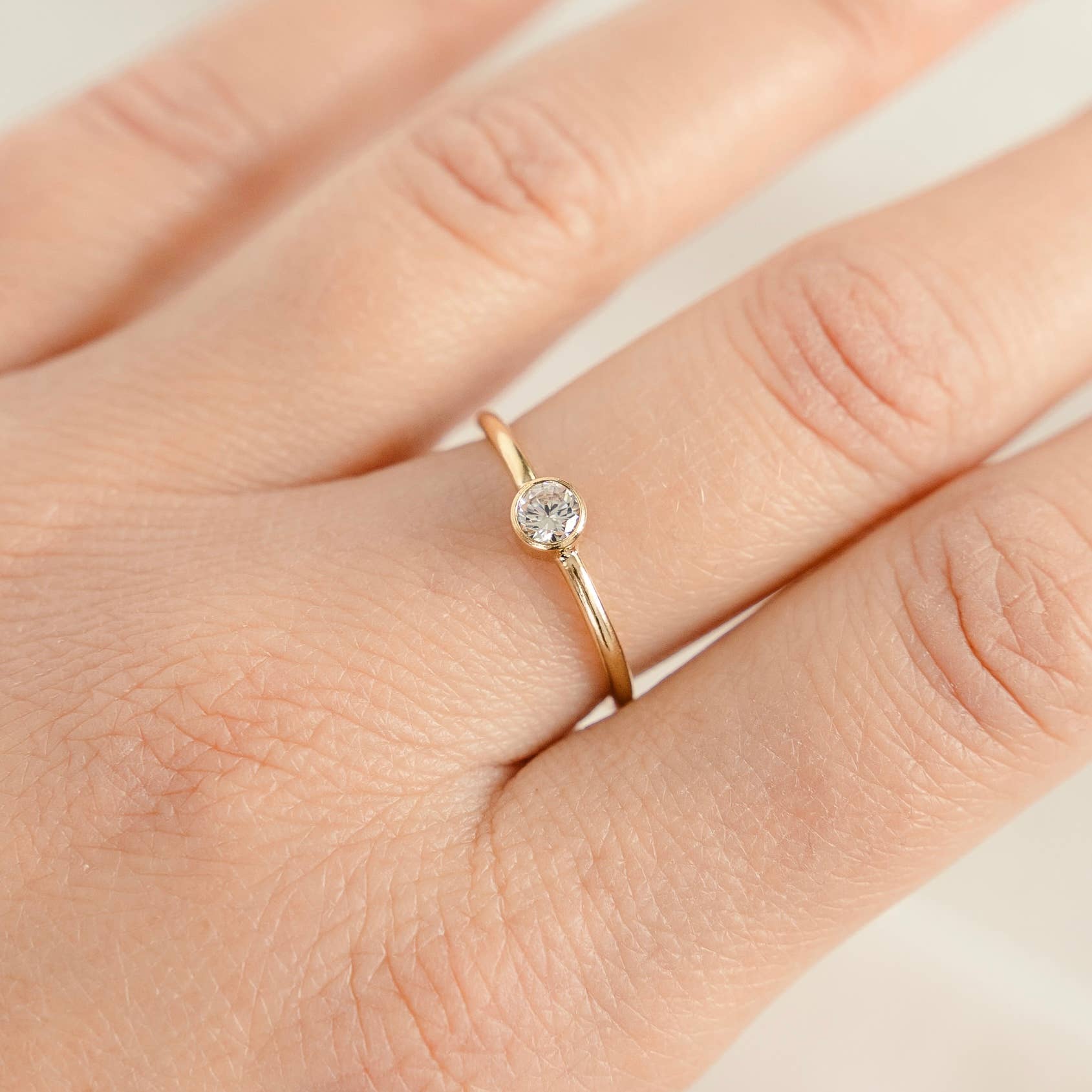 Petite Gold: Charmaine Ring: 8