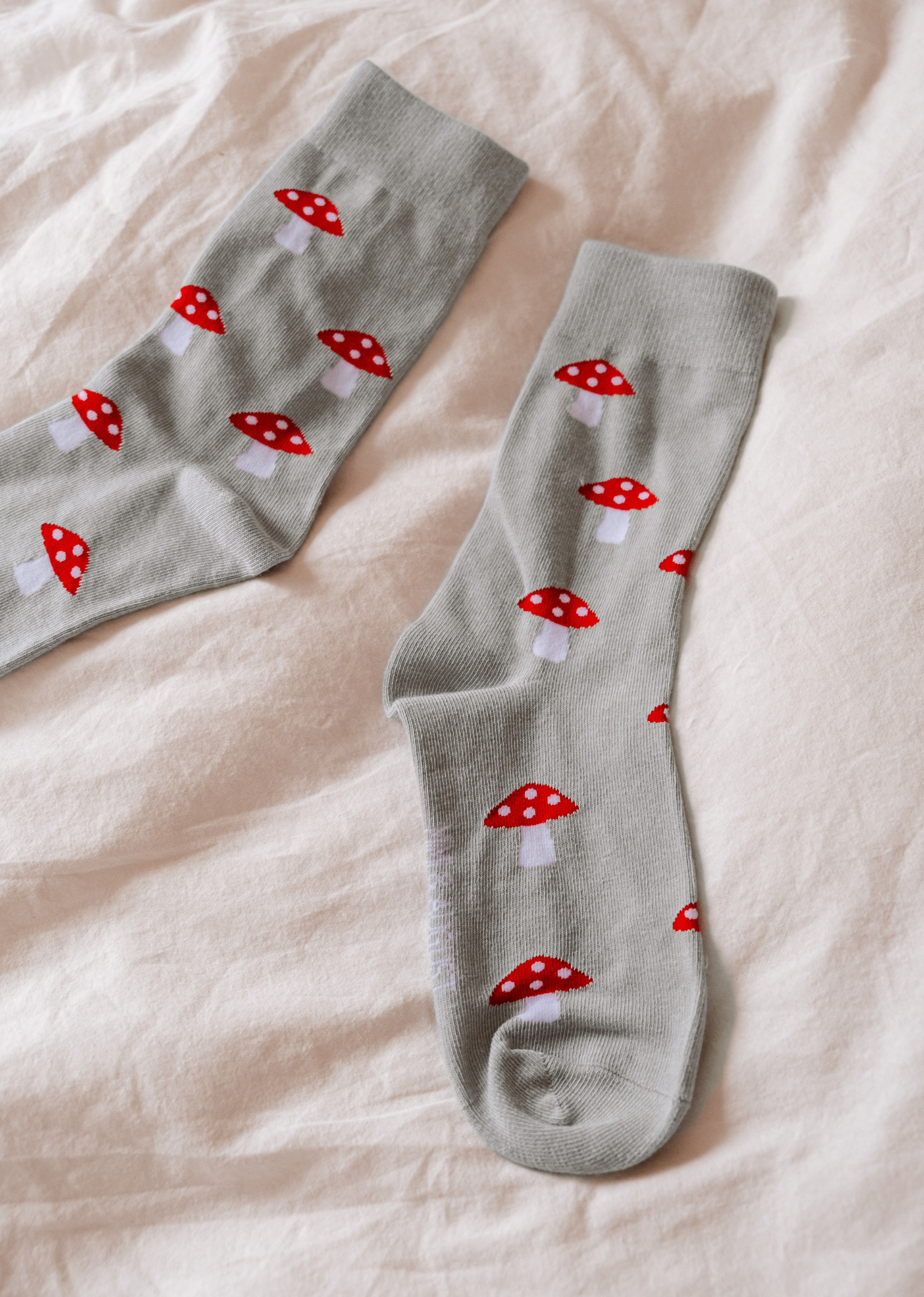 Mimi & August: Cotton Socks - Little Mushrooms