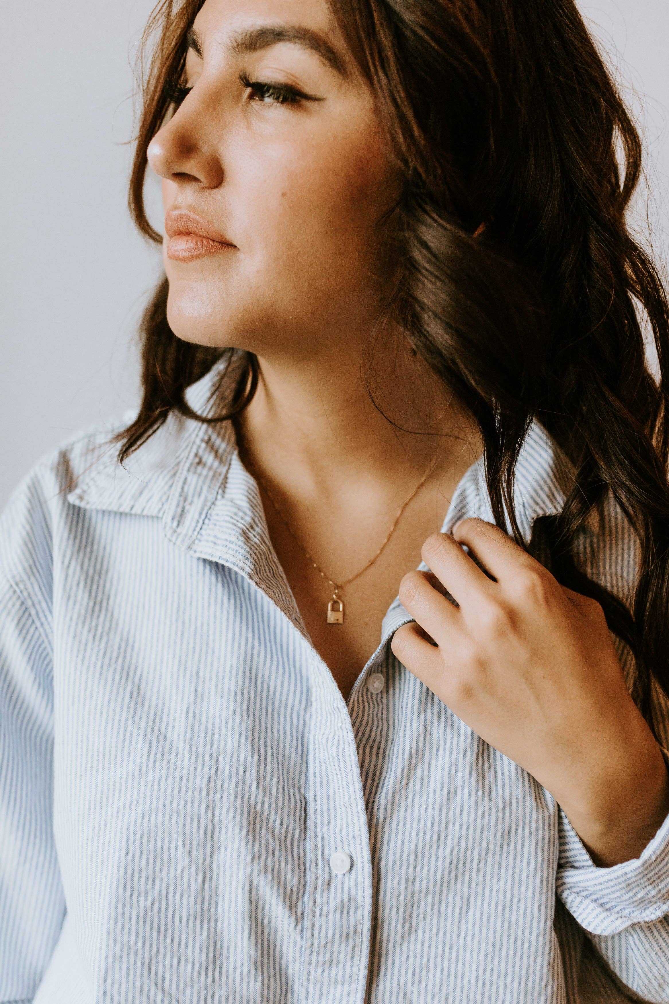 Lil' Lock Necklace: 18 inches