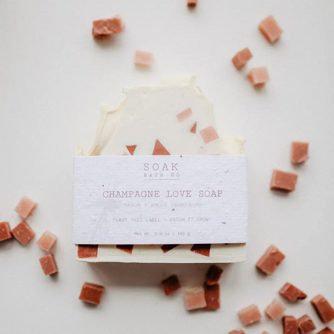 SOAK Bath Co: Champagne Love Soap Bar