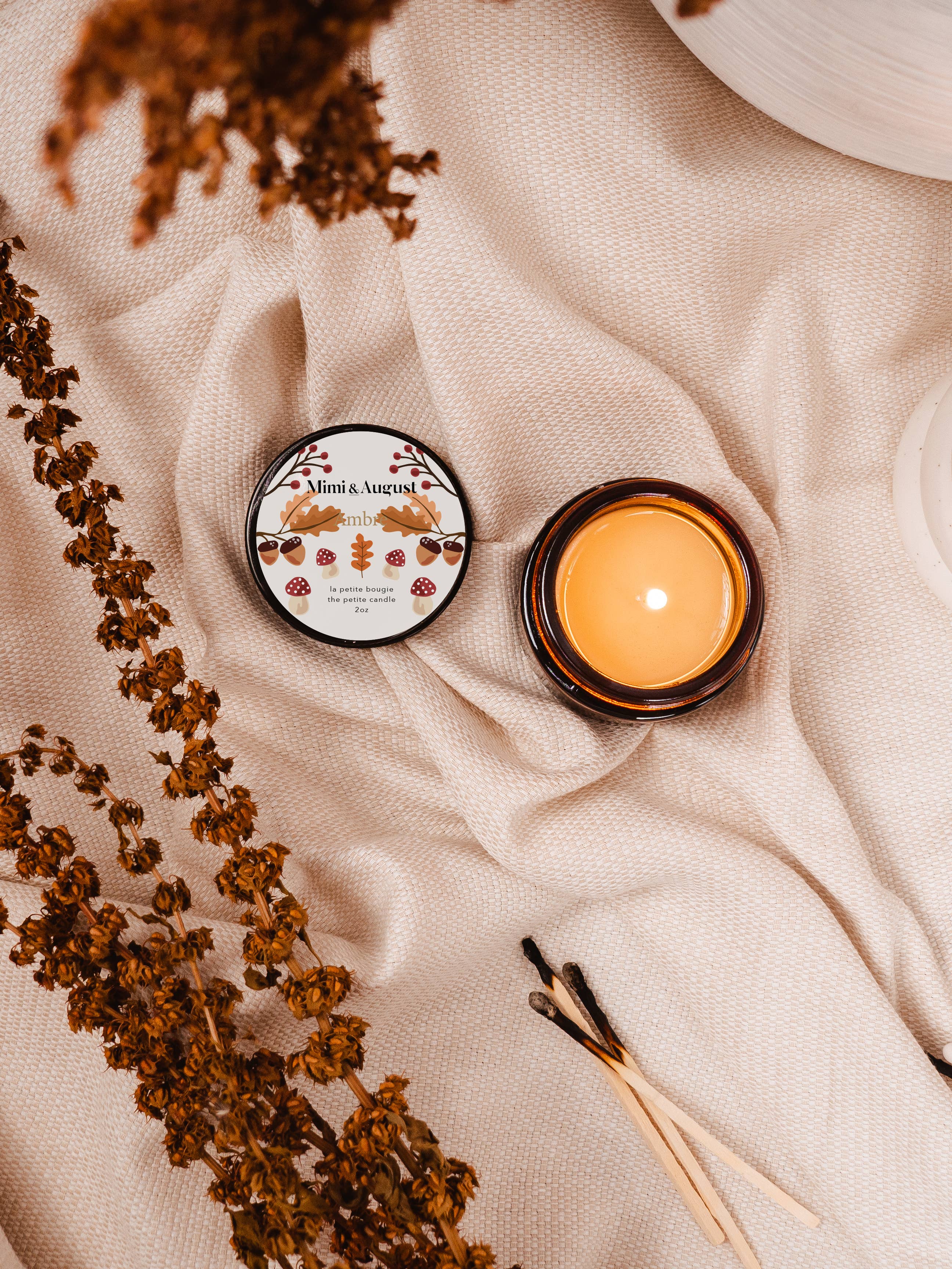 Ambre- mini candle 2 oz