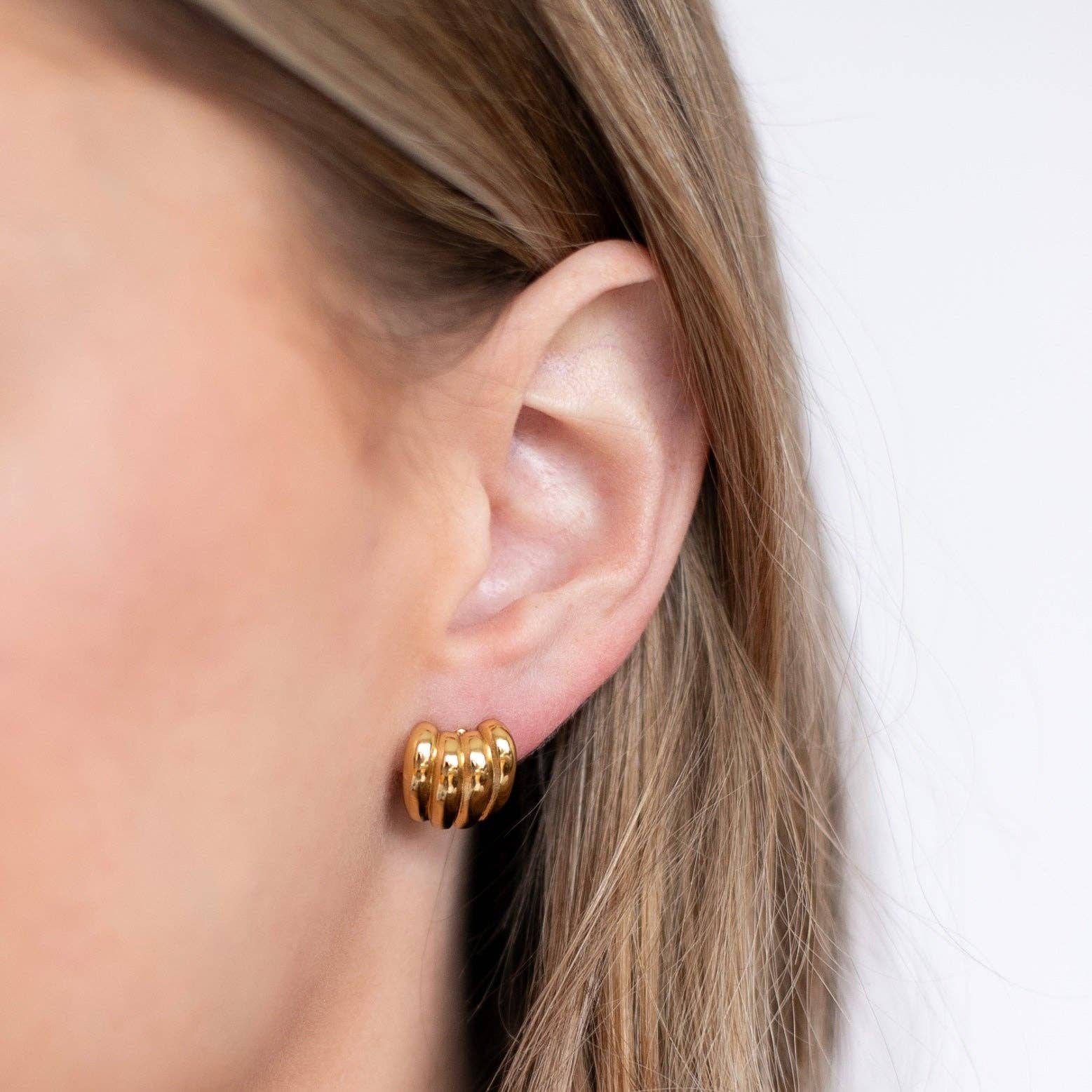 Petite Gold: Retro Radiance Studs