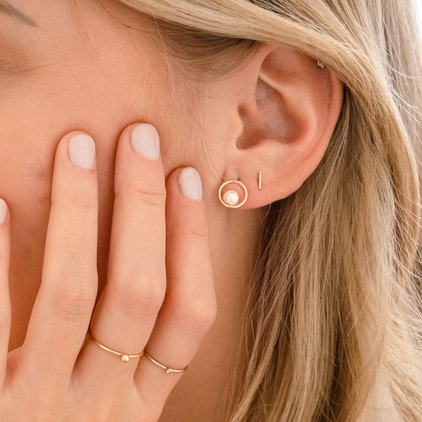 Petite Gold: Bella Studs