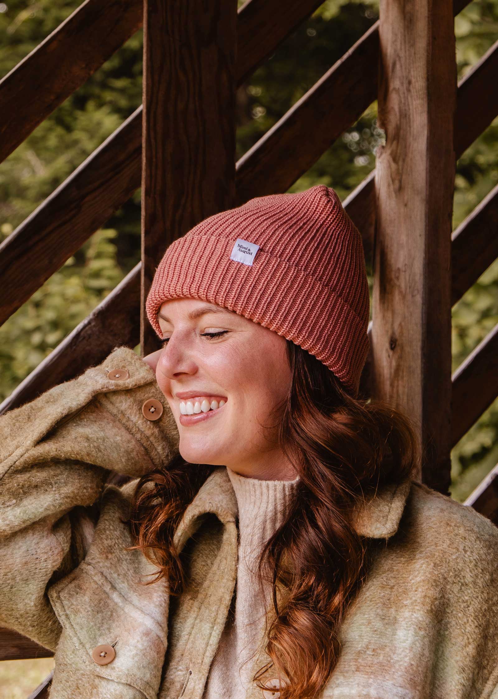 Mimi & August: Blush Pink Super Puff Beanie