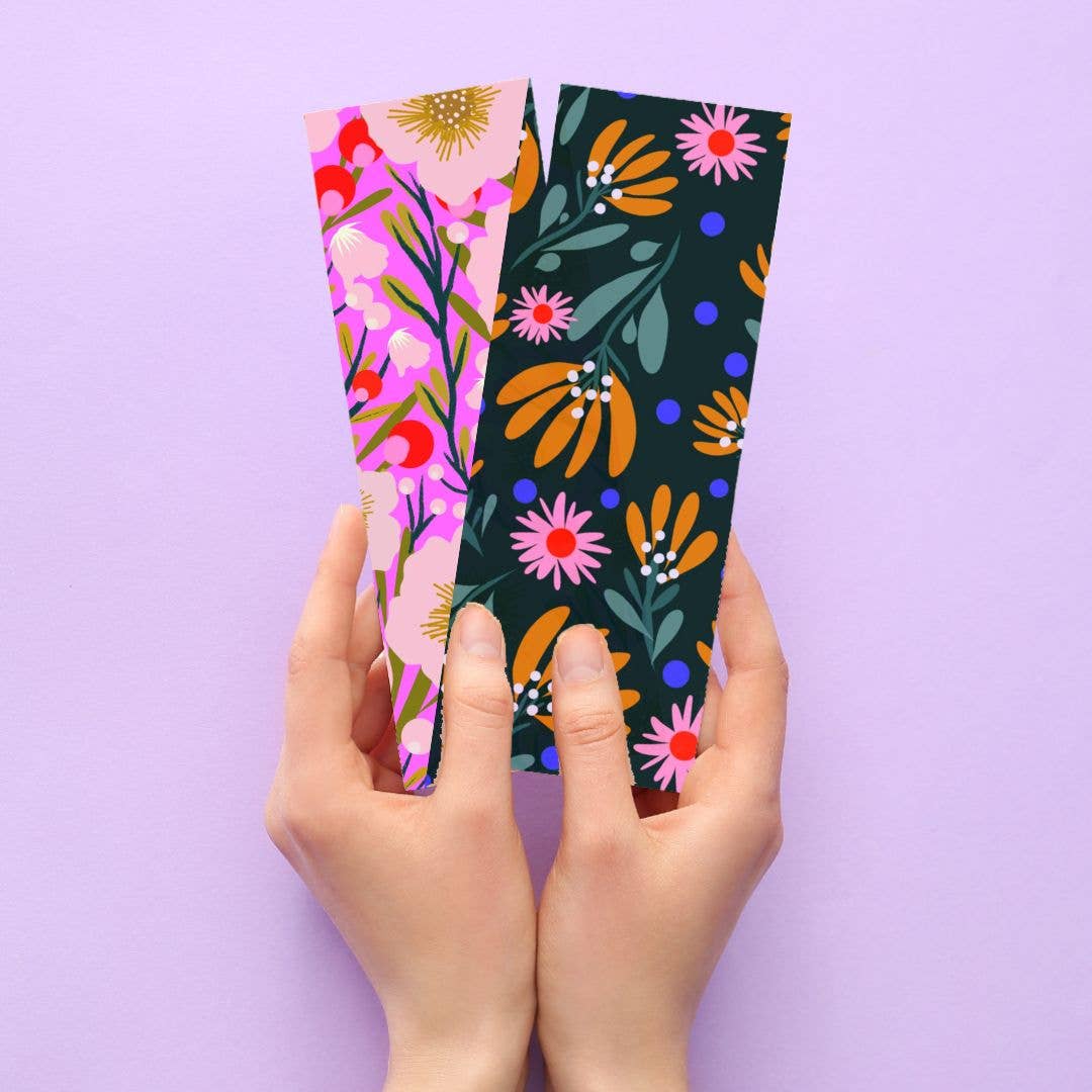 Vivian Sofia Designs: Floral Bookmark: Orchid Purple Florals