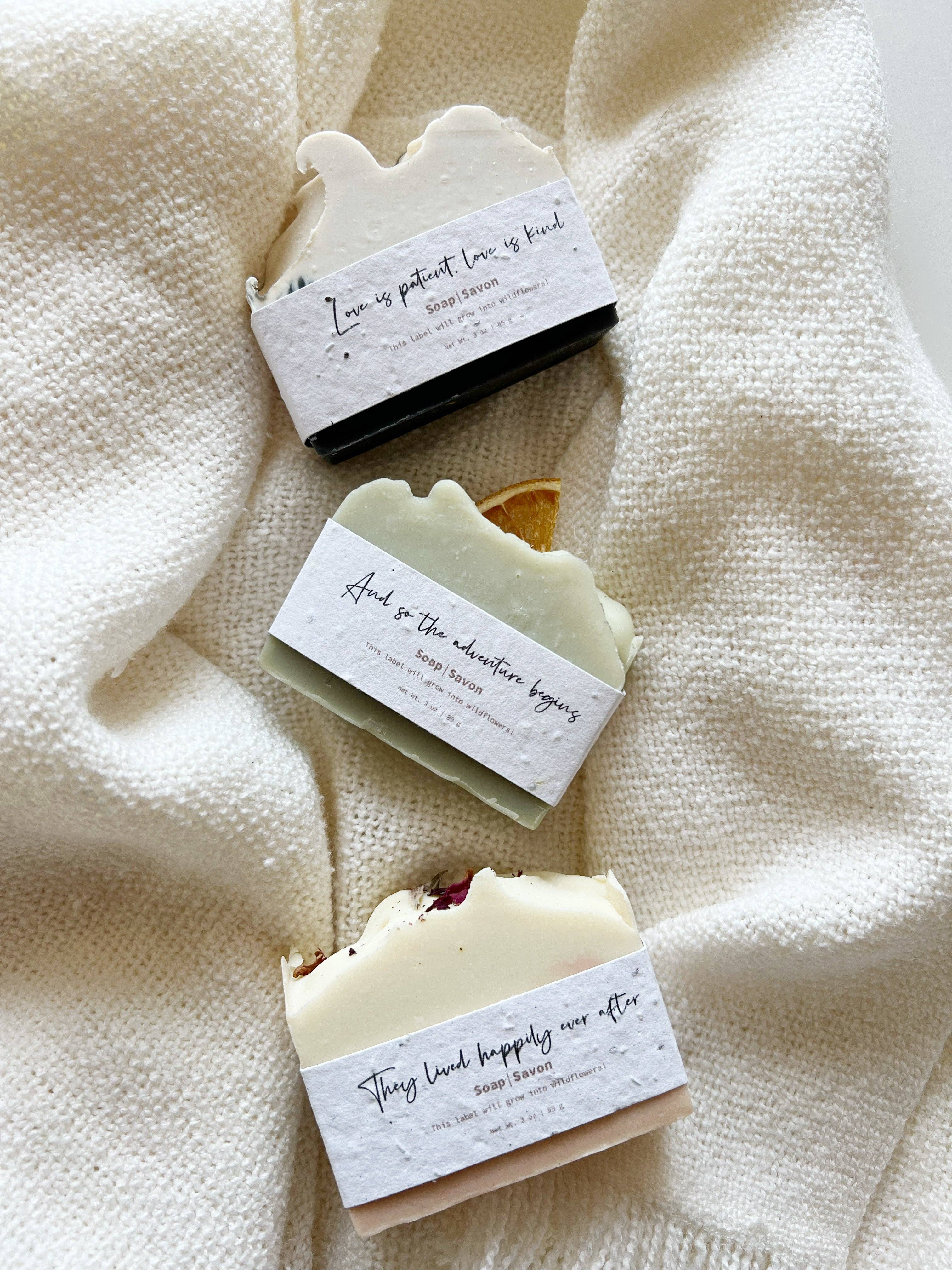 SOAK Bath Co: Mini Soap Bar - Love is Patient, Love is Kind