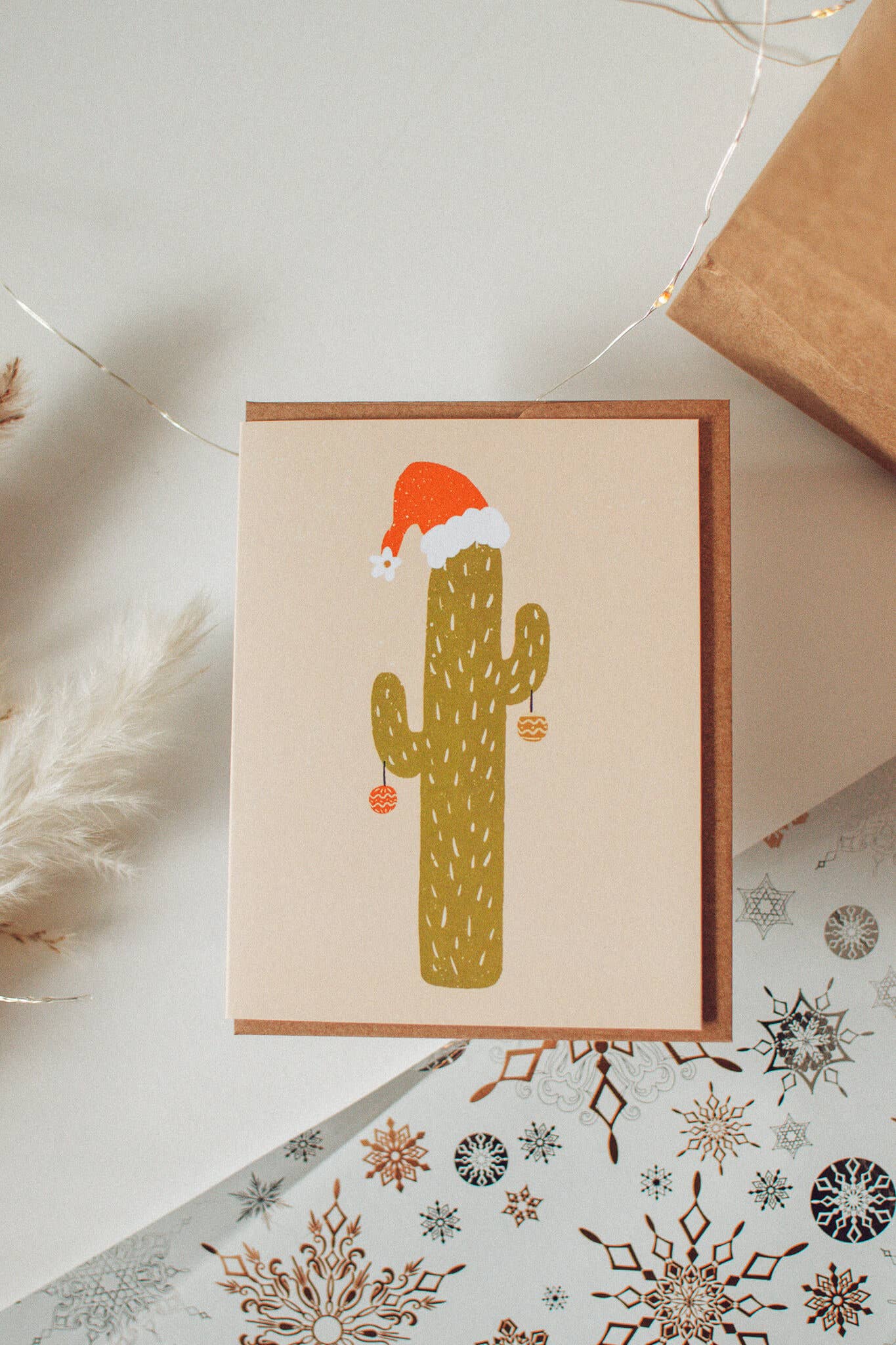 Christmas Cactus Greeting Card