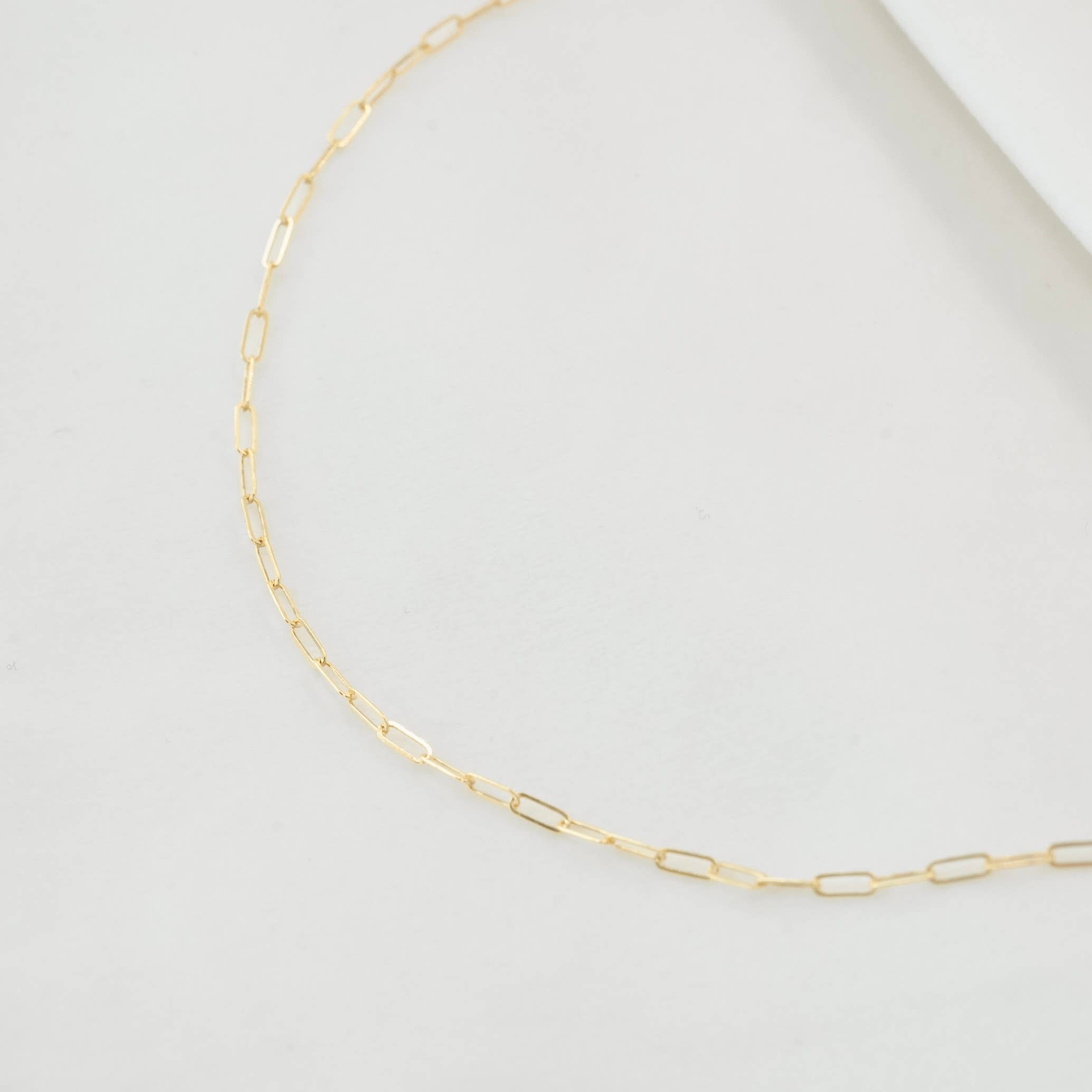 Petite Gold: Paperclip Chain Necklace