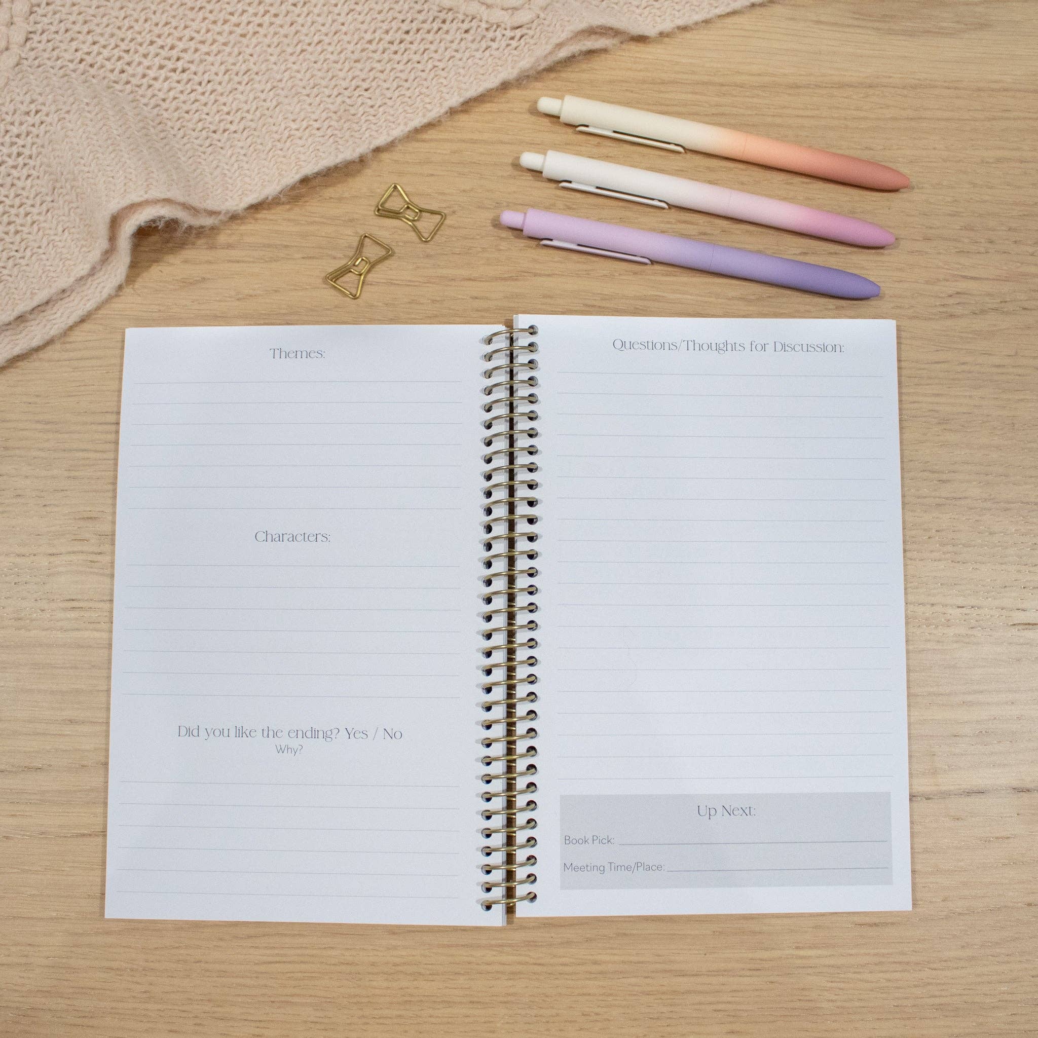 Book Club Journal - Black and Gold