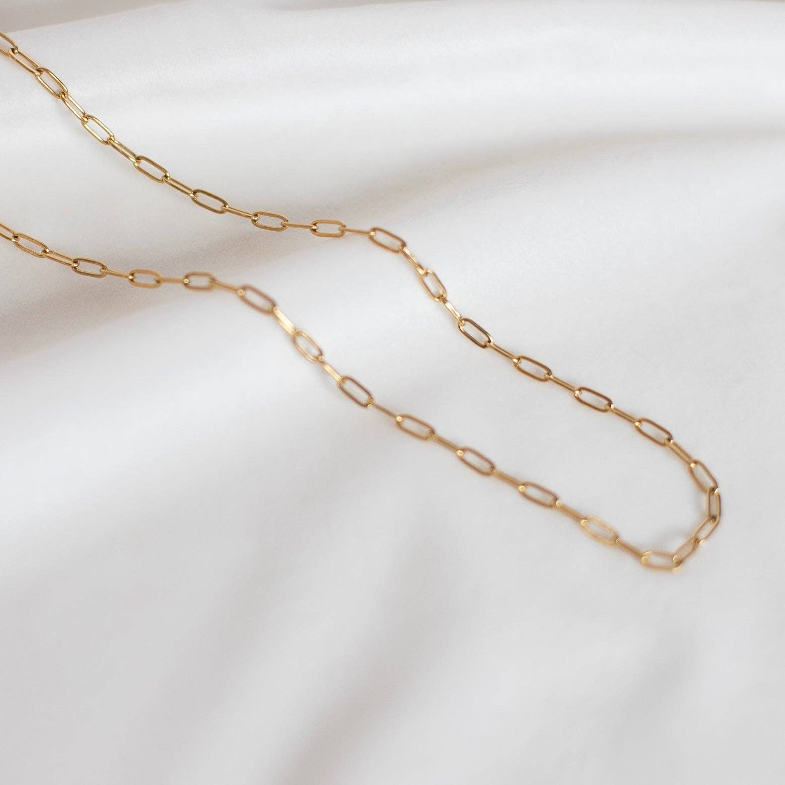 Petite Gold: Chunky Paperclip Chain: 16"