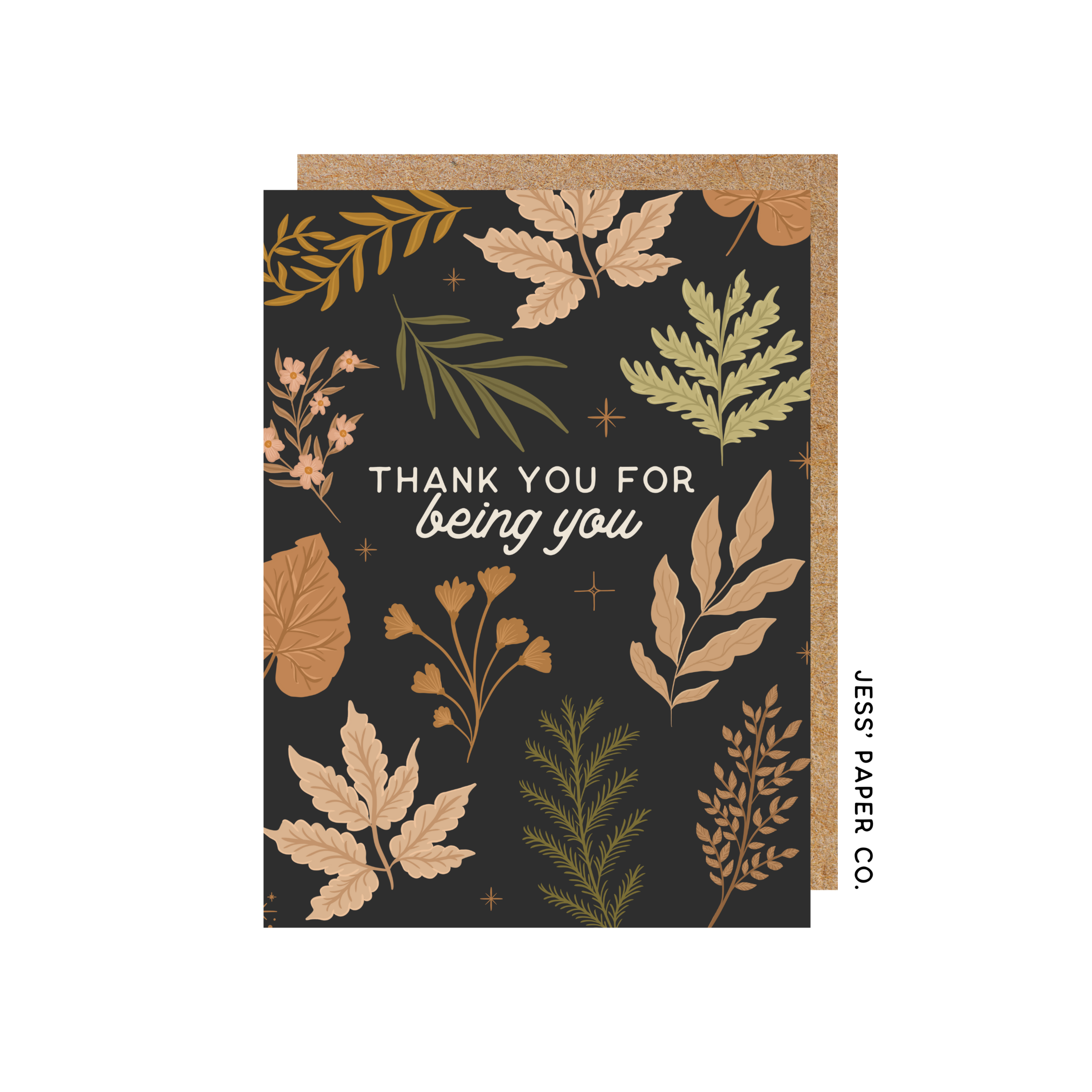 Jess's Paper Co: Greeting Card - Thank You for Being You
