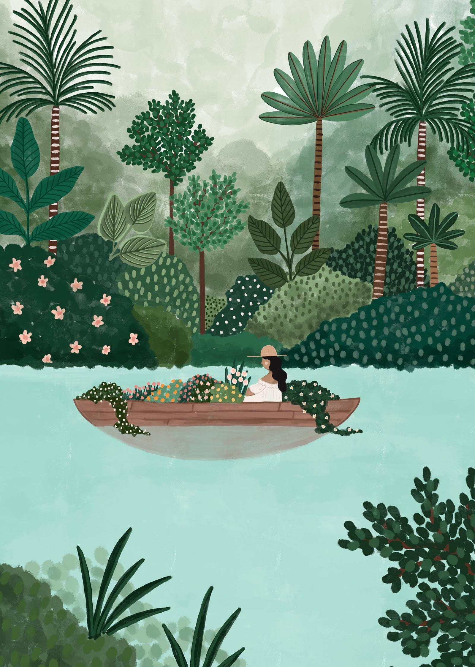 Mimi & August: Art Print - The Lake