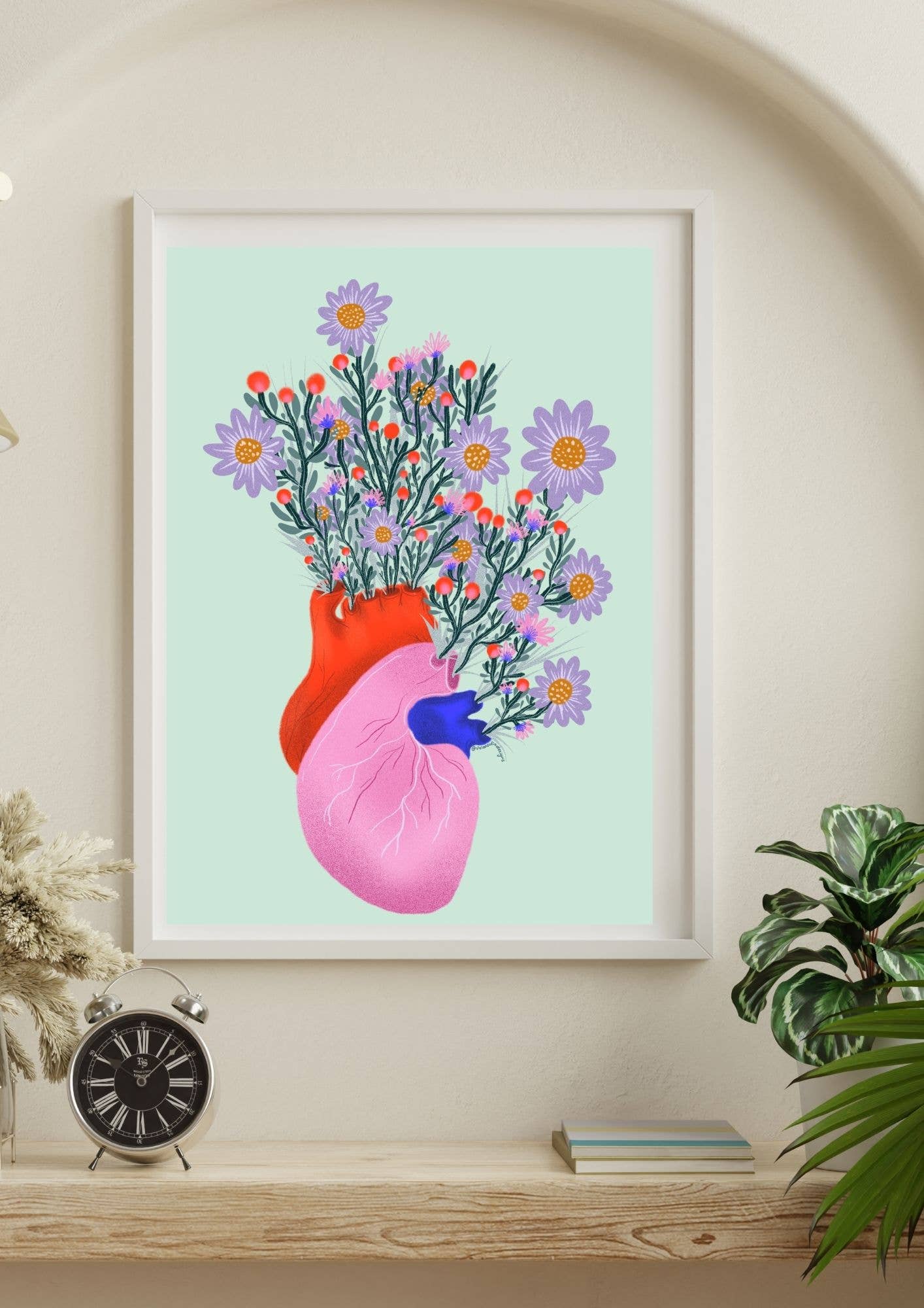 Vivian Sofia Designs: Art Print - Blooming Heart