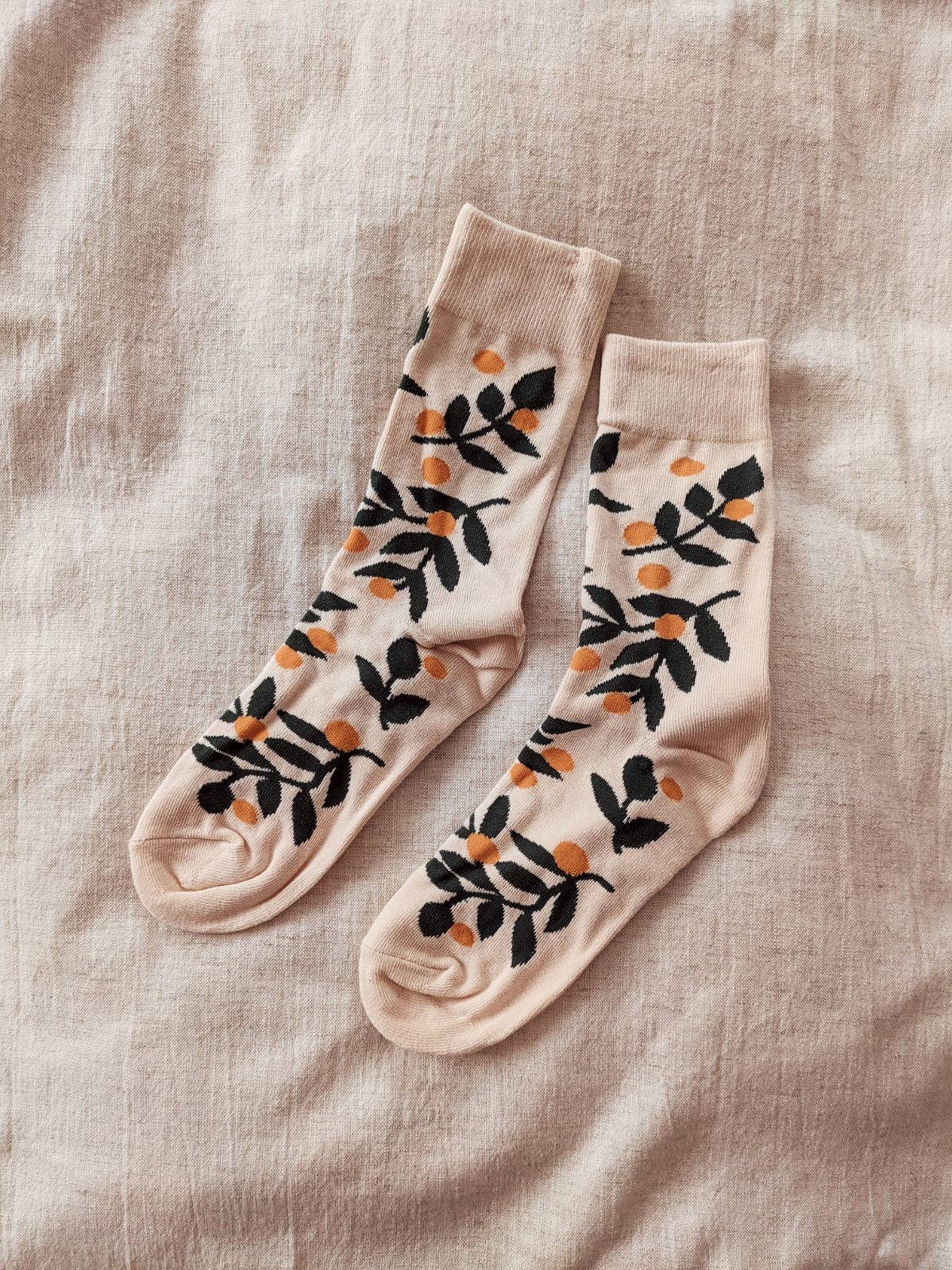 Mimi & August: Cotton Socks - Mandarin