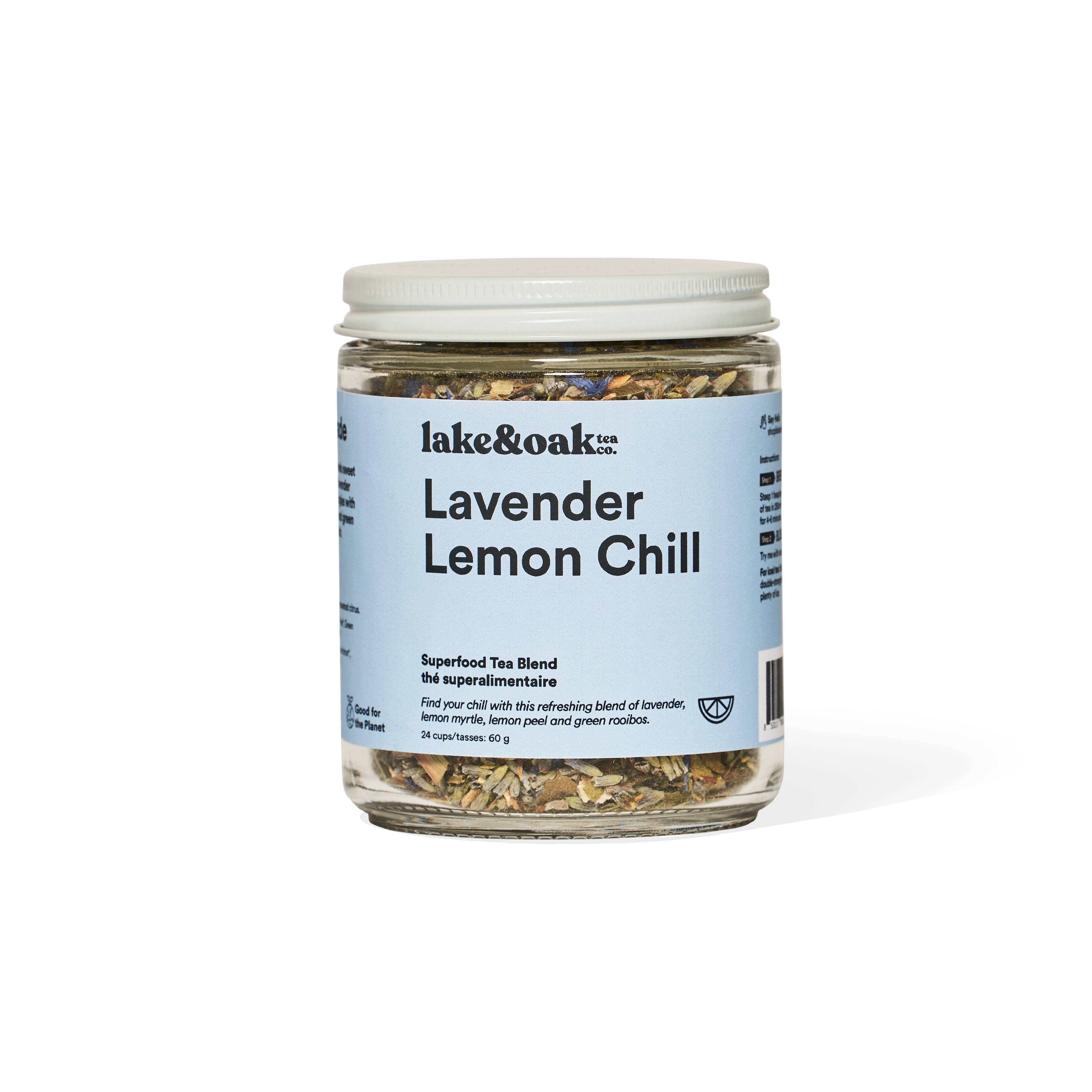 Lake & Oak Tea Co: Lavender Lemon Chill - Superfood Tea Blend